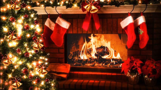 Thumbnail for Frank Sinatra, Nat King Cole, Bings Crosby, Perry Como 🎄🔥 12 Hours Crackling Fireplace, The Original | Christmas Ambience