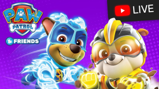 Thumbnail for 🔴 Mighty Pups Charged Up PAW Patrol Rescue Episodes and More Live Stream! | Cartoons for Kids