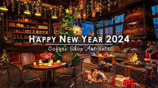 Thumbnail for Happy New Year 2024🎆Relaxing Instrumental New Year Jazz Music at Cozy Coffee Shop Ambience to Unwind | Coffee Relaxing Jazz