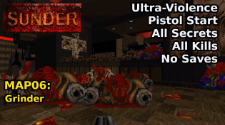 Thumbnail for Sunder (2009) - MAP06: Grinder (Ultra-Violence 100%) | decino