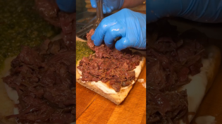 Thumbnail for BOLLITO FOCACCIA SANDWICH with simmered beef cheek from Porchetta Shop in Charleston! #DEVOURPOWER | Devour Power TV