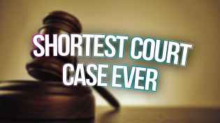 Thumbnail for the shortest court case ever | GabeSweats