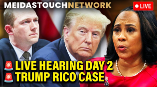 Thumbnail for LIVE: Fulton County Court Hearing DAY 2 on Fani Willis in Trump RICO Case | MeidasTouch