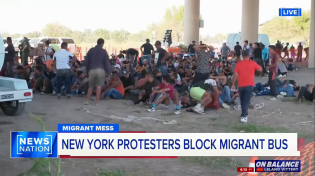 Thumbnail for The middle sized guy from Staten Island protests the migrants everyday and exposed the medias agenda to replace us live on air gets shut down