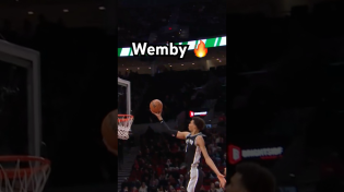 Thumbnail for Victor Wembanyama extends for the layup! 👀🔥|#Shorts | NBA