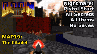 Thumbnail for Doom II - MAP19: The Citadel (Nightmare! 100% Secrets + Items) | decino