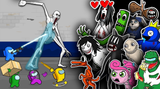 Thumbnail for TOP ANIMATION - Rainbow Friends | Zombie | Jeff The Killer | Cartoon Cat | Granny | SCP | Siren Head