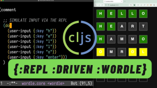 Thumbnail for Wordle clone in ClojureScript | oxalorg