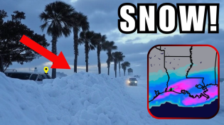 Thumbnail for HISTORIC Snowstorm - NEVER EXPECTED THIS: 4 Inches on Gulf Beaches | Storm Chaser Vince Waelti