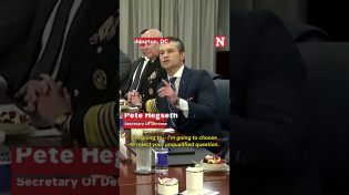 Thumbnail for Hegseth Rejects Question About Joint Chiefs, Calls It ‘Unqualified’ | Newsweek