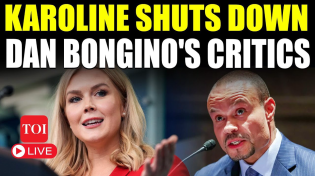 Thumbnail for Karoline LIVE | 'Dan Bongino Risked His Life': Trump Secy Slams FBI Deputy's Critics | Watch