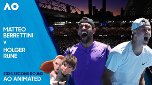 Thumbnail for LIVE | Matteo Berrettini v Holger Rune | AO Animated | Australian Open 2025