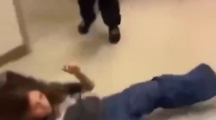 Thumbnail for poor white schoolgirl gets beat down by savage negress