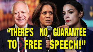 Thumbnail for Kamala, Walz & AOC Agree On Mass Censorship! (Live panel show from Two Roads Theatre) | The Jimmy Dore Show