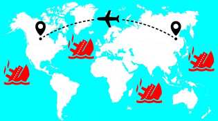 Thumbnail for Why In-Flight Maps Show Sunken Ships | BRIGHT SIDE