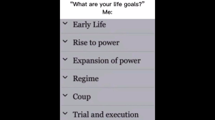 Thumbnail for “What are your life goals?” Me: | FunnyMemeSpot