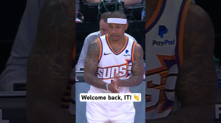 Thumbnail for Isaiah Thomas checks in for the first time this season! ☀️ | #Shorts | NBA