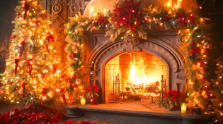 Thumbnail for Fireplace Christmas Music 🔥 Christmas Relaxing Music Ambience 🎅🔥 Fireplace Burning Christmas Music | Cozy Cottage