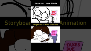 Thumbnail for Storyboard vs Animation: I have ADHD (shot 1) | JaidenAnimations