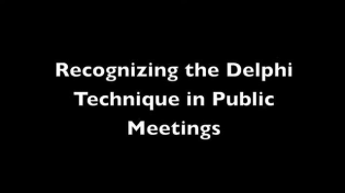 Thumbnail for The Delphi Technique in Public Meetings — Social Engineering (13:35)