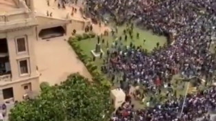 Thumbnail for Protesters storm the presidential palace in Sri Lanka's capital.