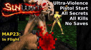 Thumbnail for Doom II: Sunlust - MAP23: In Flight (Ultra-Violence 100%) | decino