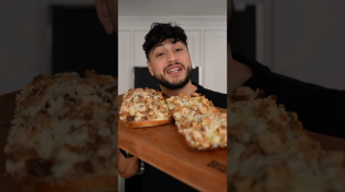 Thumbnail for Chicken Alfredo Garlic Bread | The Golden Balance