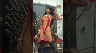 Thumbnail for #daretaylor cosplay coming in hard! #cosplay #vampirella #tryonhaul | Dare Wears