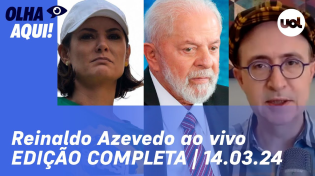 Thumbnail for 🔴 Reinaldo Azevedo ao vivo: Michelle homenageada, Dirceu ensaia retorno, caso Marielle | OLHA AQUI