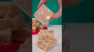 Thumbnail for These EGGNOG RICE KRISPIE TREATS feel like a holiday hack! | Little Remy Food 🐭🍝