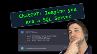 Thumbnail for ChatGPT - Imagine you are a Microsoft SQL Server database server | Embrace The Red