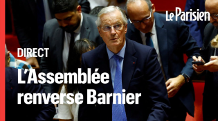 Thumbnail for 🔴 EN DIRECT - L'Assemblée nationale adopte la motion qui renverse le gouvernement Barnier | Le Parisien