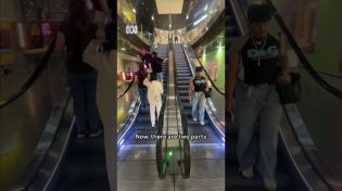 Thumbnail for What's the point of escalator grooves? @JulianOShea #Science #Shorts | ABC Science