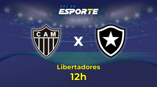 Thumbnail for ATLÉTICO-MG X BOTAFOGO - AO VIVO | LIBERTADORES - 30/11/2024 | Voz do Esporte