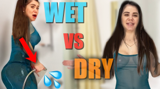 Thumbnail for WET vs DRY OUTFIT TRY ON HAUL CHALLENGE | josephine stali Wet outfit try on haul video | Josephine Stali