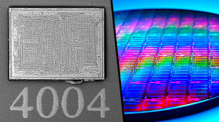 Thumbnail for We cut through the First Intel CPU with an Ion Beam to see how a Transistor looked like 1971 | der8auer EN