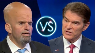 Thumbnail for Fetterman vs. Oz debate. Commentary by Mark Dice