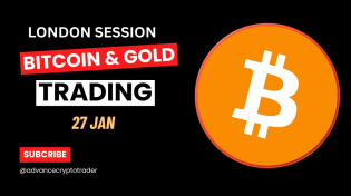 Thumbnail for Bitcoin Live Trading ( London Session ) 27 January #gold #bitcoin #trading #crypto | Advance Crypto Trader