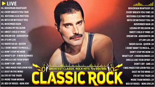 Thumbnail for Classic Rock Songs 70s 80s 90s Full Album - Queen, Bon Jovi, Eagles, Pink Floyd, Def Leppard, Kansas | Classic Rock Hits