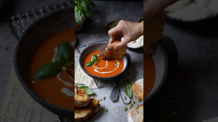 Thumbnail for Roasted Pepper and Tomato Soup😋  #food | Turkuaz Kitchen