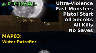 Thumbnail for Arrival - MAP03: Water Putrefier (Fast Ultra-Violence 100%) | decino