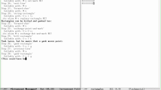 Thumbnail for Emacs: rectangles | Esben Sparre Andreasen