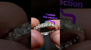 Thumbnail for Sizing up and adding 3 diamonds to an eternity band | Massoyan Jewelers